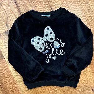 Mayoral Black Sweatshirt with Bow Design